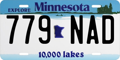 MN license plate 779NAD