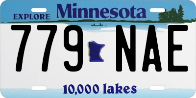 MN license plate 779NAE