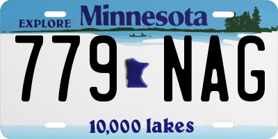 MN license plate 779NAG