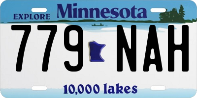 MN license plate 779NAH