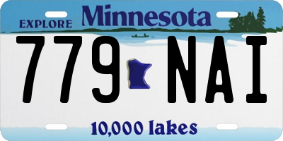 MN license plate 779NAI