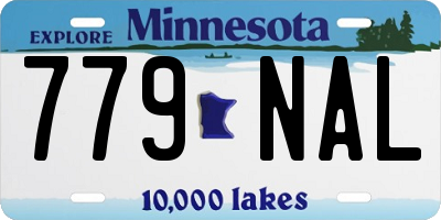 MN license plate 779NAL