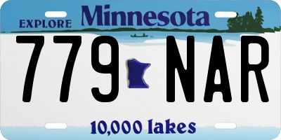MN license plate 779NAR