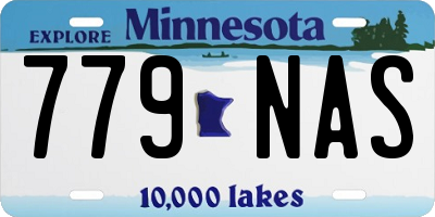 MN license plate 779NAS