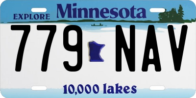 MN license plate 779NAV