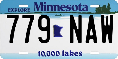 MN license plate 779NAW