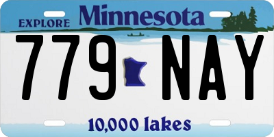 MN license plate 779NAY