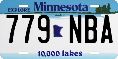 MN license plate 779NBA