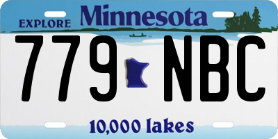 MN license plate 779NBC
