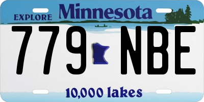 MN license plate 779NBE
