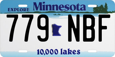 MN license plate 779NBF