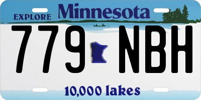 MN license plate 779NBH