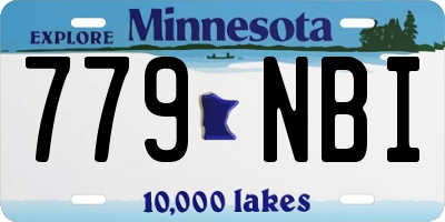 MN license plate 779NBI