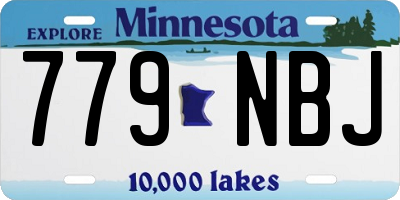 MN license plate 779NBJ