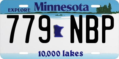 MN license plate 779NBP