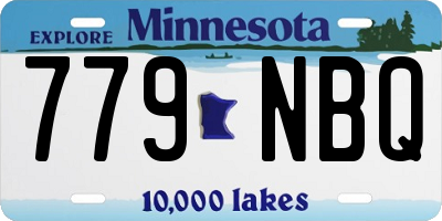 MN license plate 779NBQ