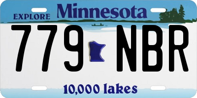 MN license plate 779NBR