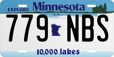 MN license plate 779NBS