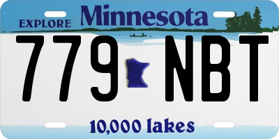 MN license plate 779NBT