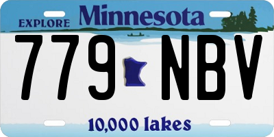 MN license plate 779NBV