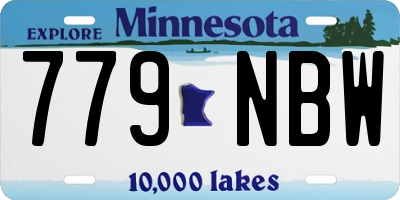 MN license plate 779NBW