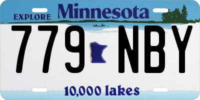 MN license plate 779NBY