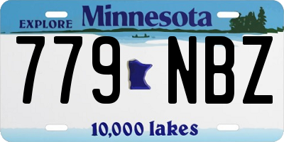 MN license plate 779NBZ