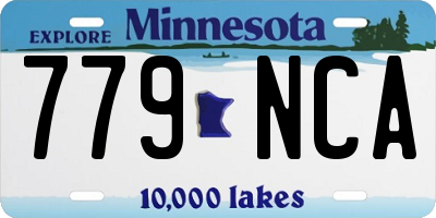 MN license plate 779NCA