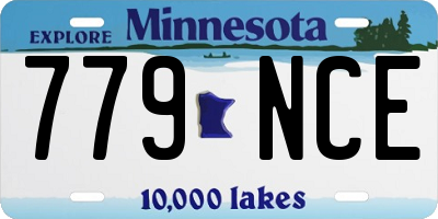 MN license plate 779NCE