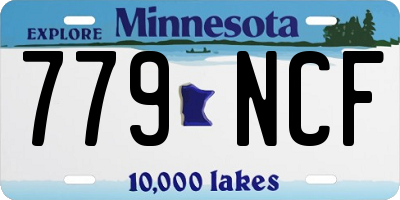 MN license plate 779NCF