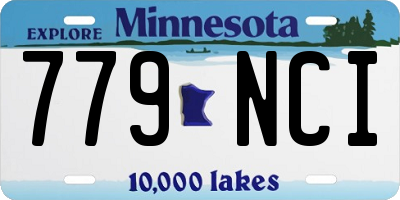 MN license plate 779NCI