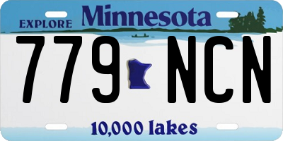 MN license plate 779NCN