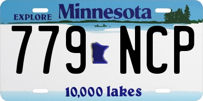 MN license plate 779NCP