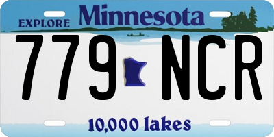 MN license plate 779NCR