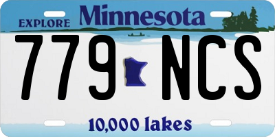MN license plate 779NCS
