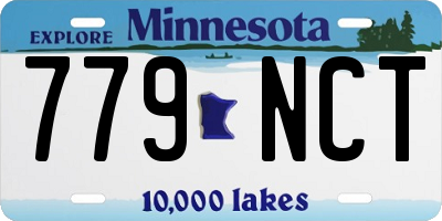 MN license plate 779NCT