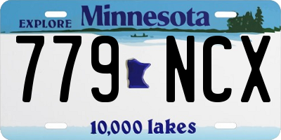 MN license plate 779NCX