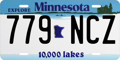 MN license plate 779NCZ