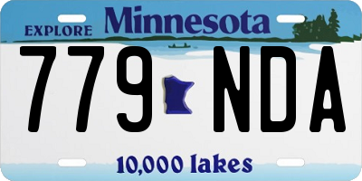 MN license plate 779NDA