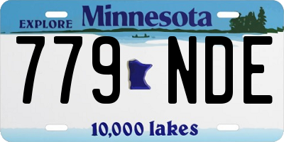 MN license plate 779NDE