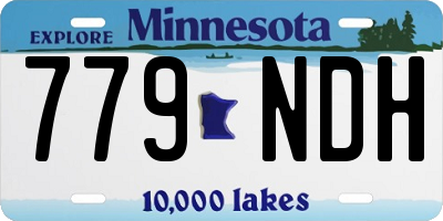 MN license plate 779NDH