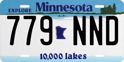 MN license plate 779NND