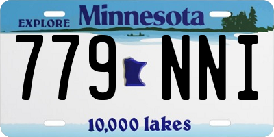 MN license plate 779NNI