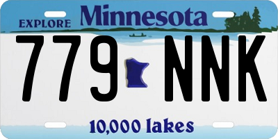 MN license plate 779NNK
