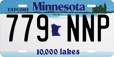 MN license plate 779NNP