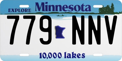 MN license plate 779NNV