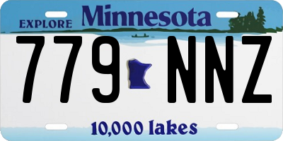 MN license plate 779NNZ