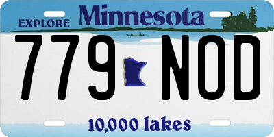 MN license plate 779NOD