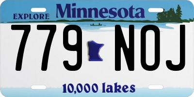 MN license plate 779NOJ