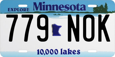 MN license plate 779NOK